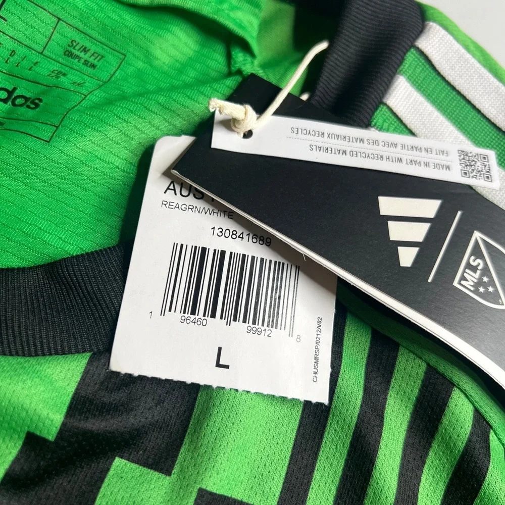 Adidas Austin FC 2023 2024 Authentic Home Jersey HI1836 Mens Large Green Black